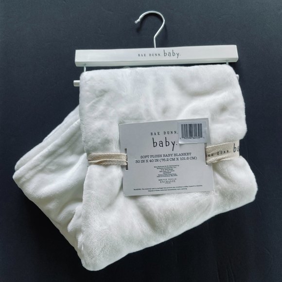 RAE DUNN BABY Plush Nursery "Lil Man" Blanket NWT - Picture 6 of 6